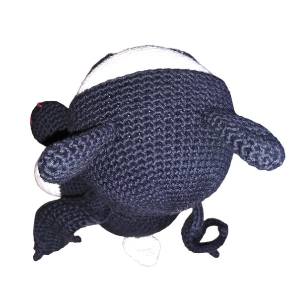 Jack Skellington Amigurumi Crochet Halloween Bat Voodoo Pin Cushion 6 Inch Plush - Picture 7 of 8